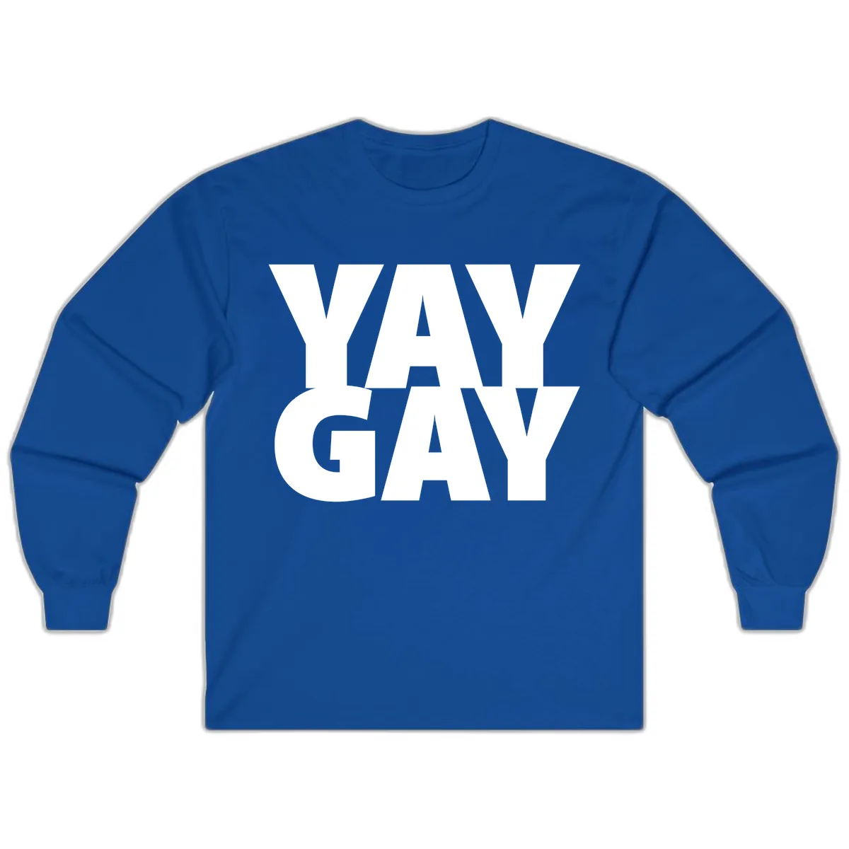 Way Gay Pride Statement Long Sleeve in Royal