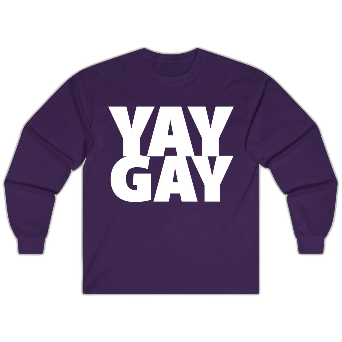 Way Gay Pride Statement Long Sleeve in Purple