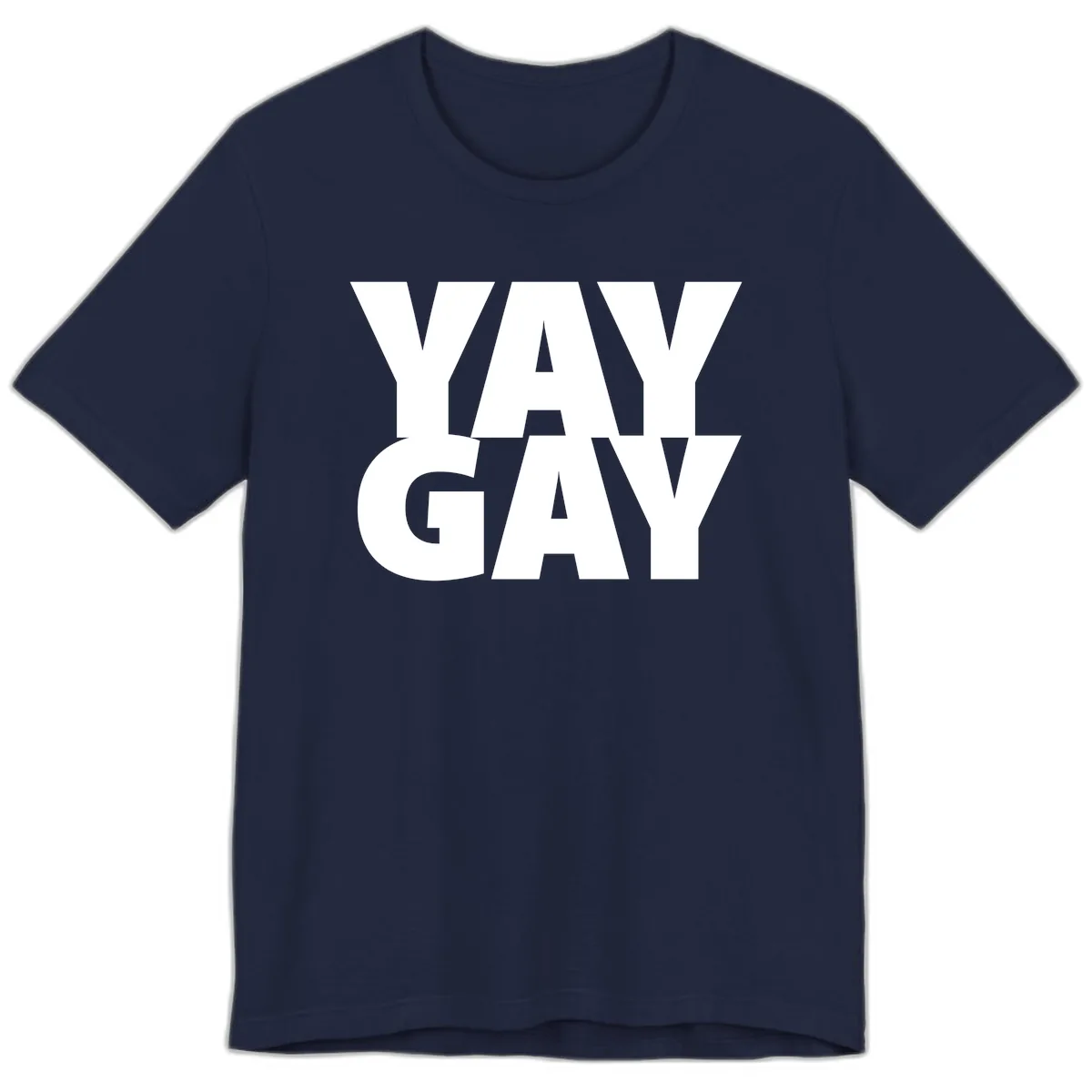 Way Gay Pride Statement Premium T-Shirt in Navy