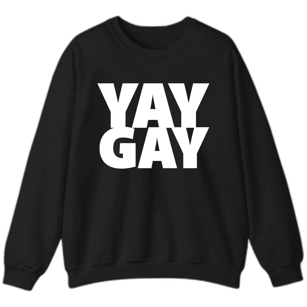 Way Gay Pride Statement Sweatshirt in Black