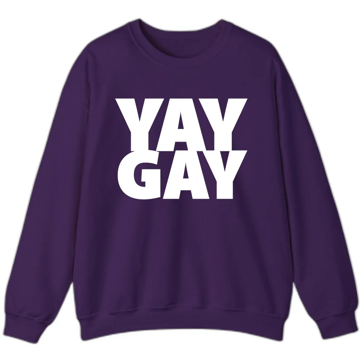 Way Gay Pride Statement Sweatshirt in Purple
