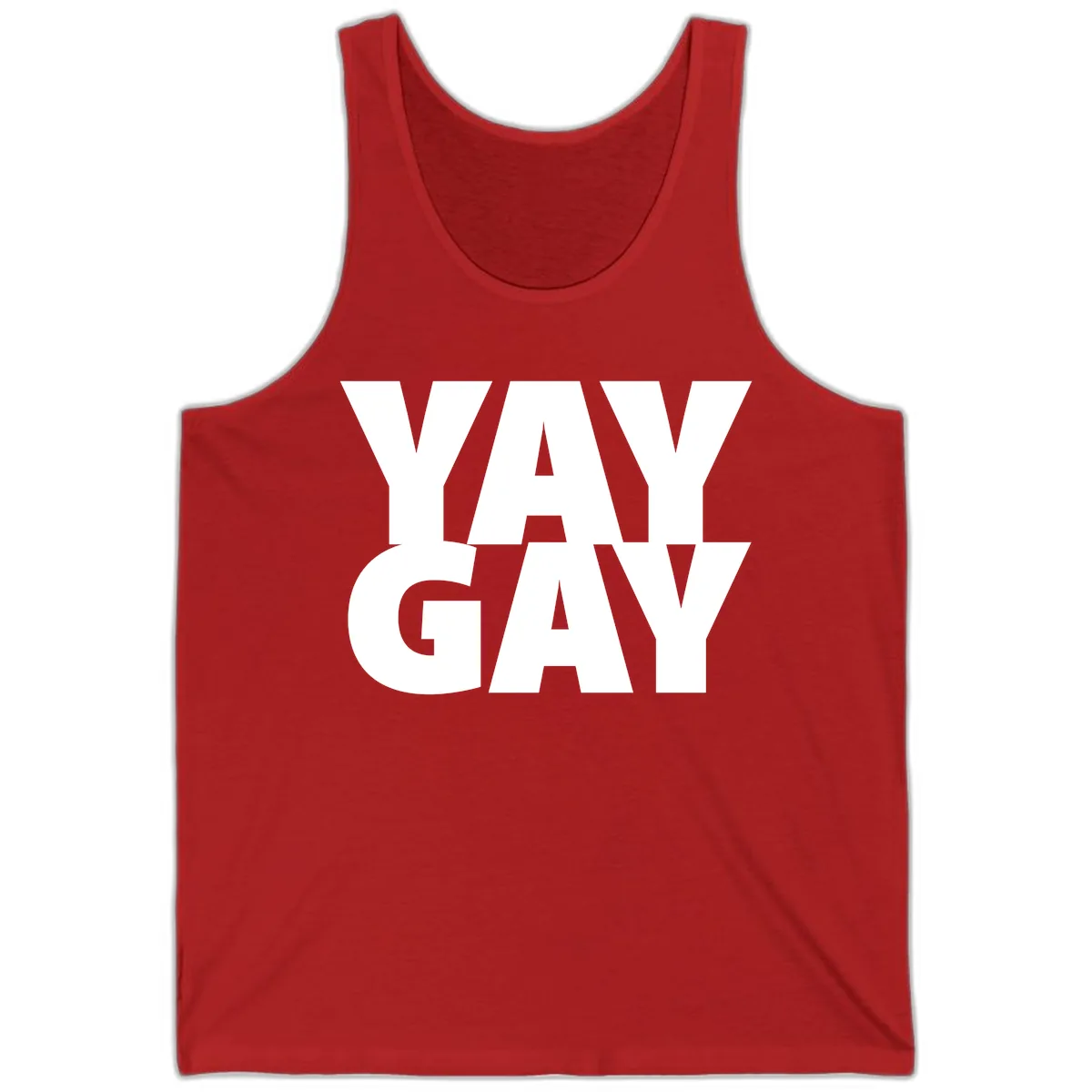 Way Gay Pride Statement Tank in Red