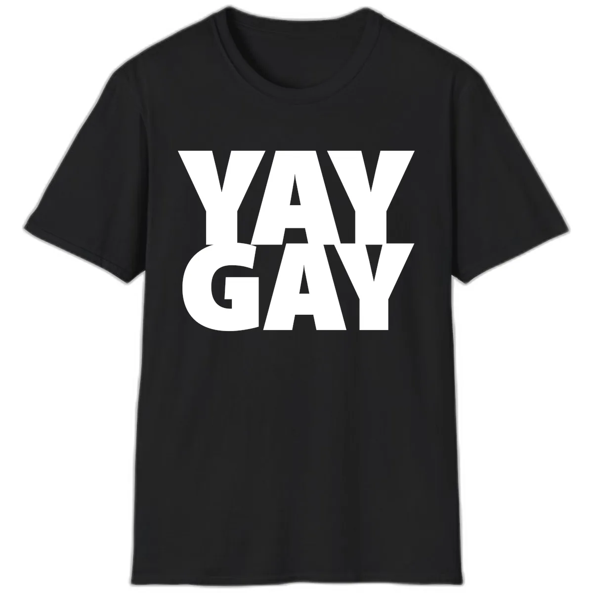 Way Gay Pride Statement T-Shirt in Black