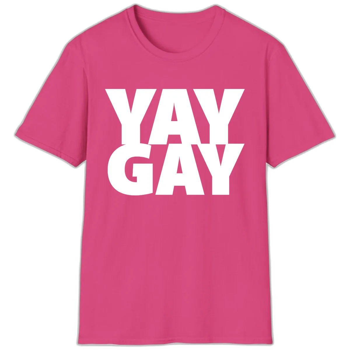 Way Gay Pride Statement T-Shirt in Heliconia