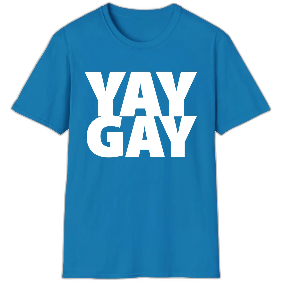 Way Gay Pride Statement T-Shirt in Sapphire