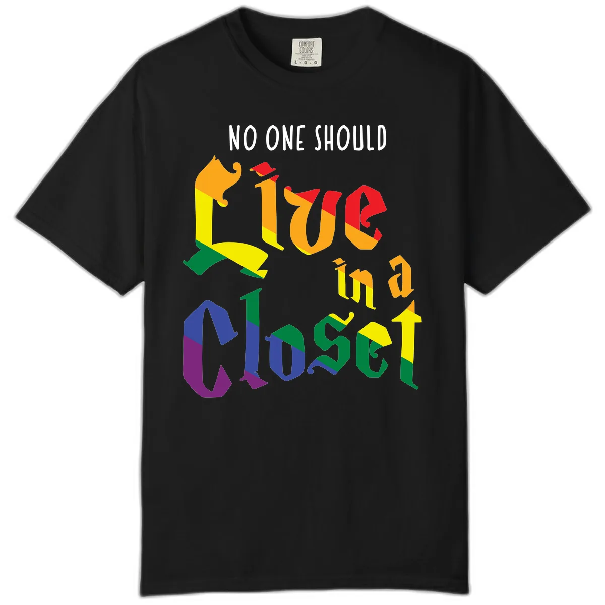 Love In A Colorful Closet Comfort Color in Black