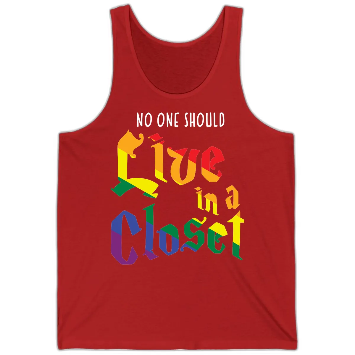 Love In A Colorful Closet Tank in Red