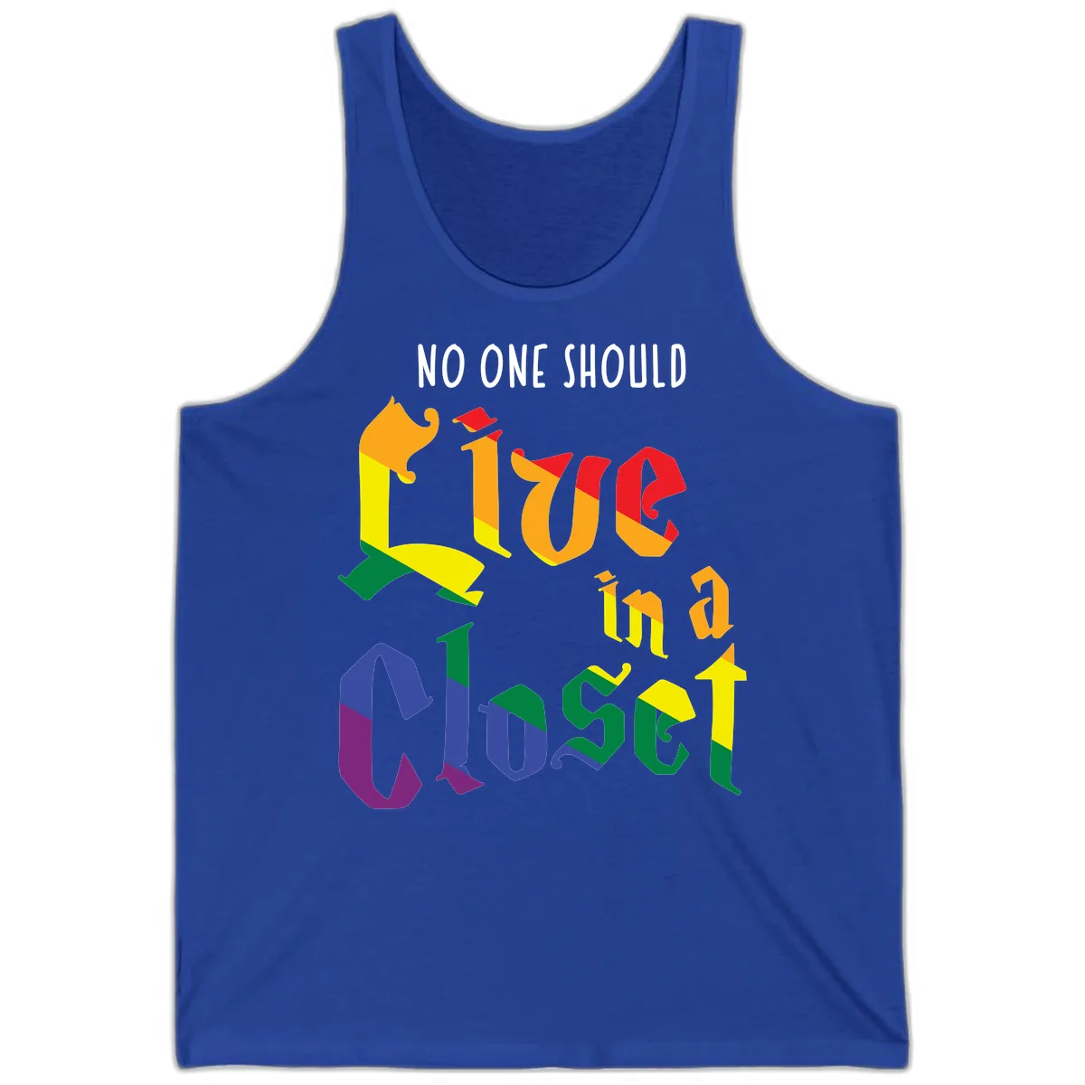 Love In A Colorful Closet Tank in True Royal