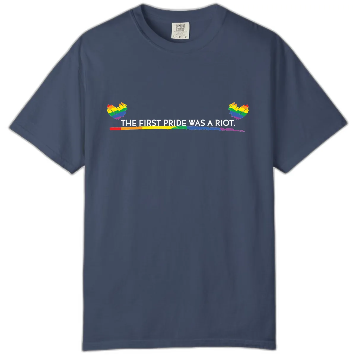 The First Pride Was A Riot Comfort Color in Midnight