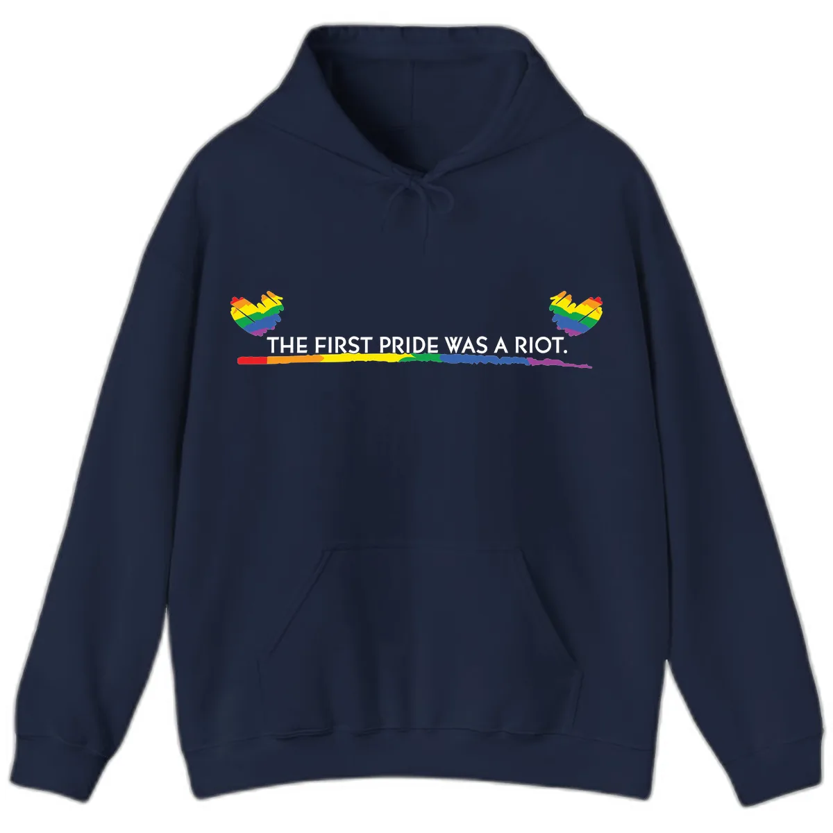 The First Pride Was A Riot Hoodie in Navy
