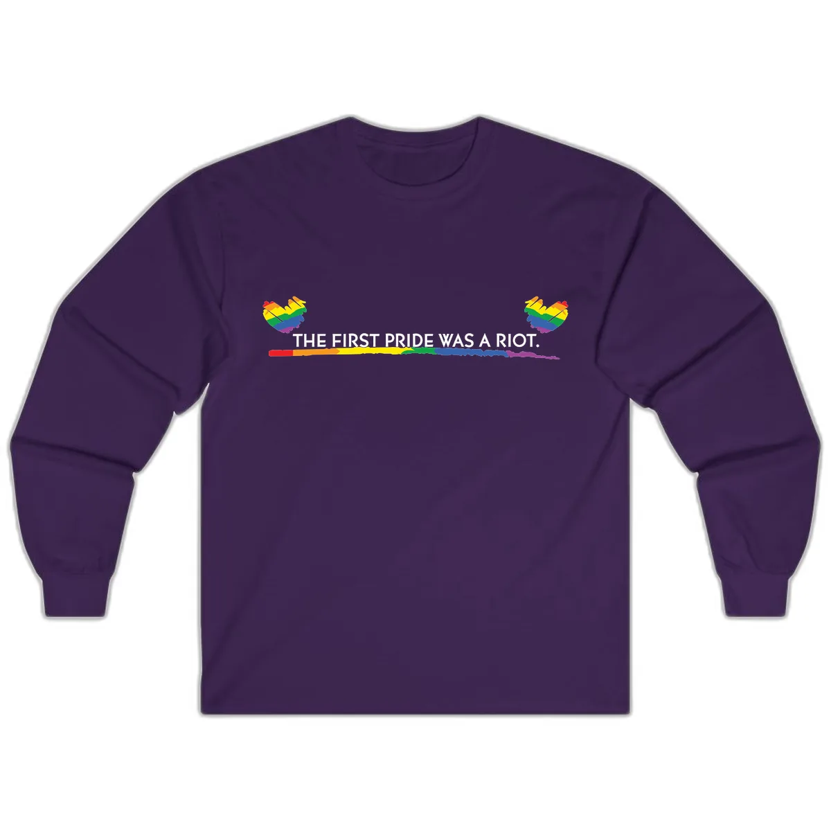 The First Pride Was A Riot Long Sleeve in Purple