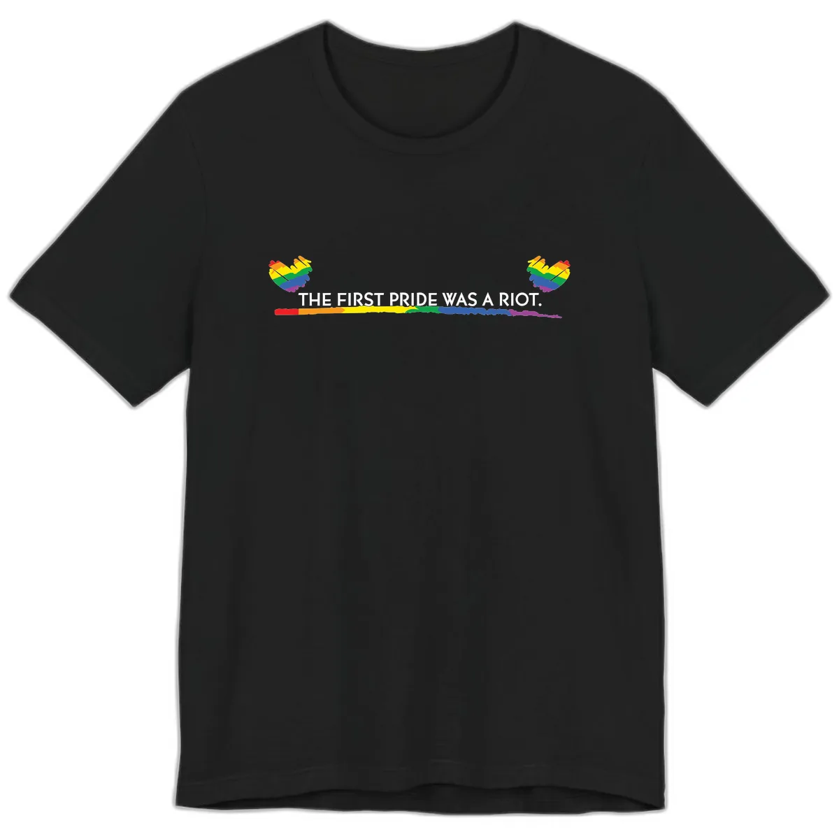 The First Pride Was A Riot Premium T-Shirt in Black
