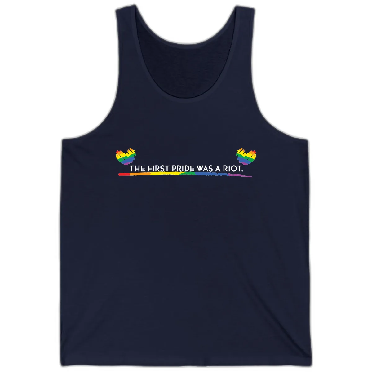 The First Pride Was A Riot Tank in Navy