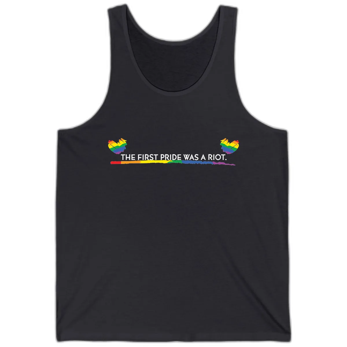 The First Pride Was A Riot Tank in Dark Grey