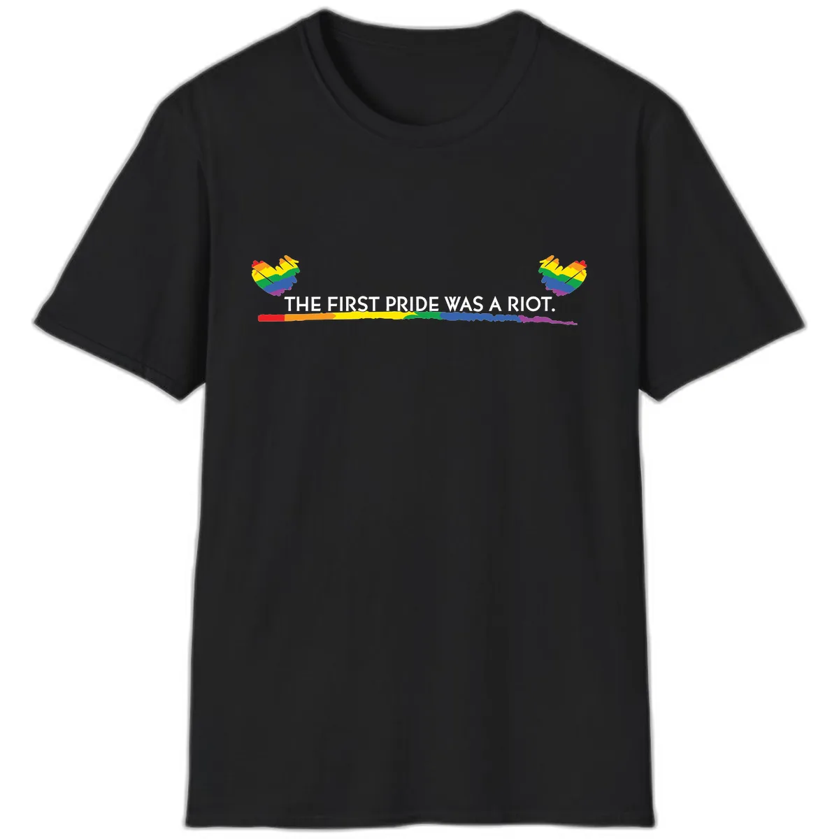 The First Pride Was A Riot T-Shirt in Black