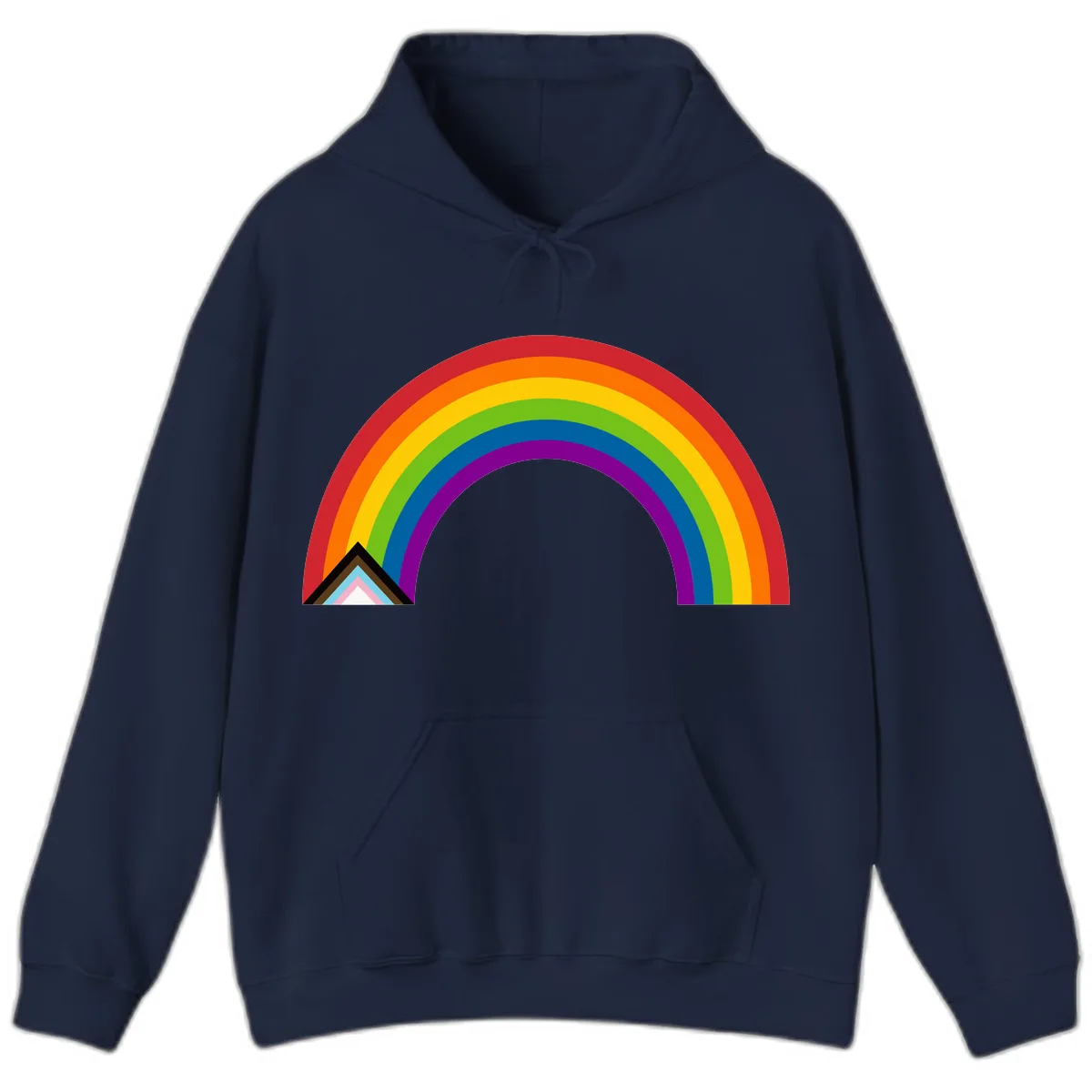 Rainbow Pride Arc Hoodie in Navy