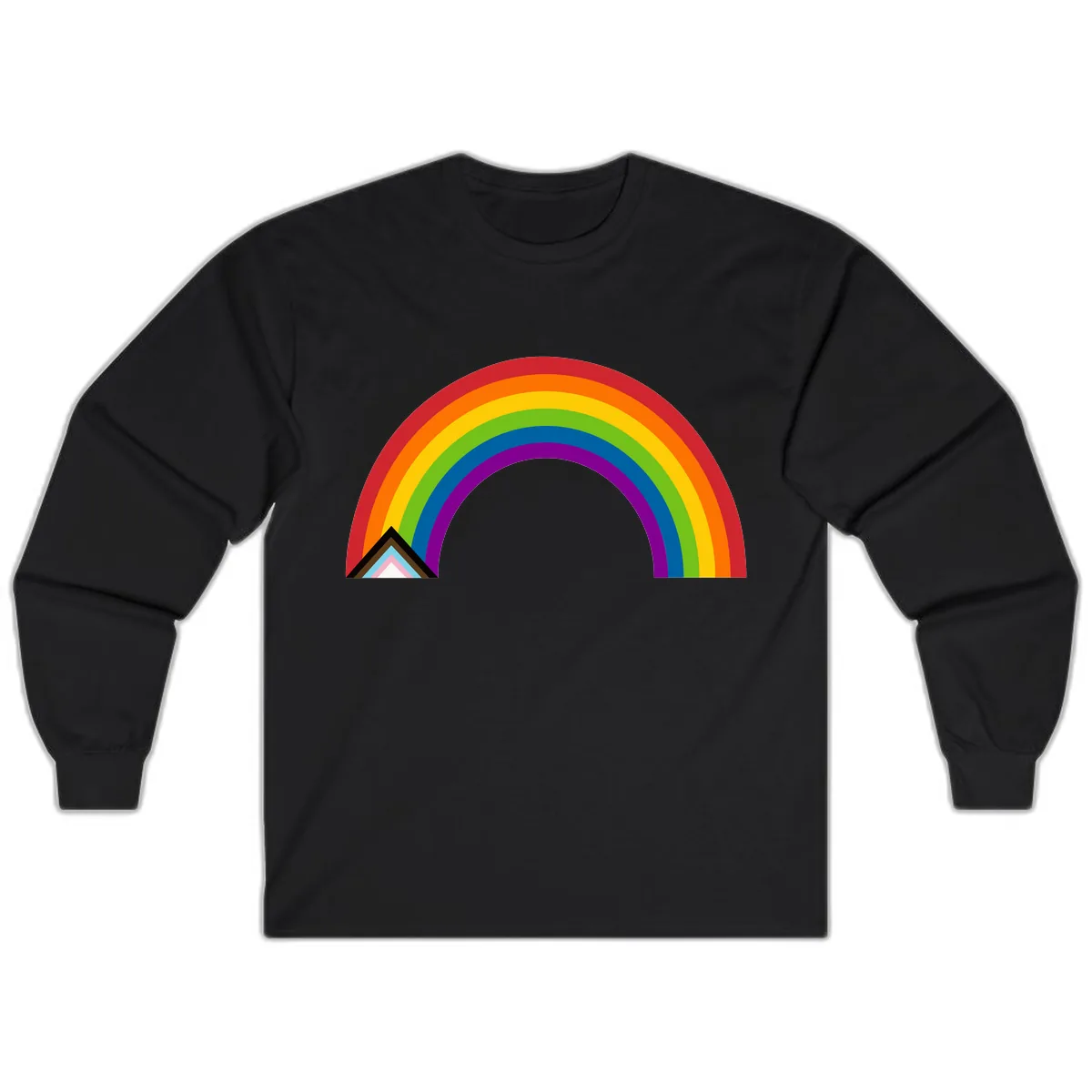 Rainbow Pride Arc Long Sleeve in Black