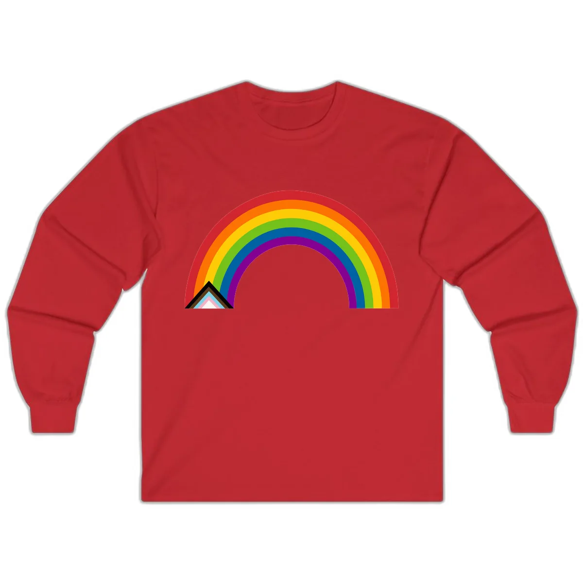Rainbow Pride Arc Long Sleeve in Red