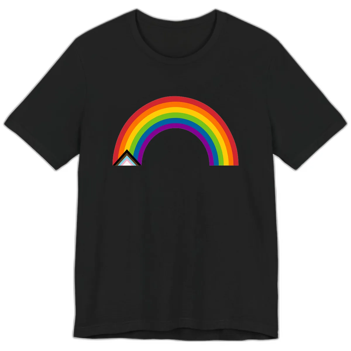 Rainbow Pride Arc Premium T-Shirt in Black