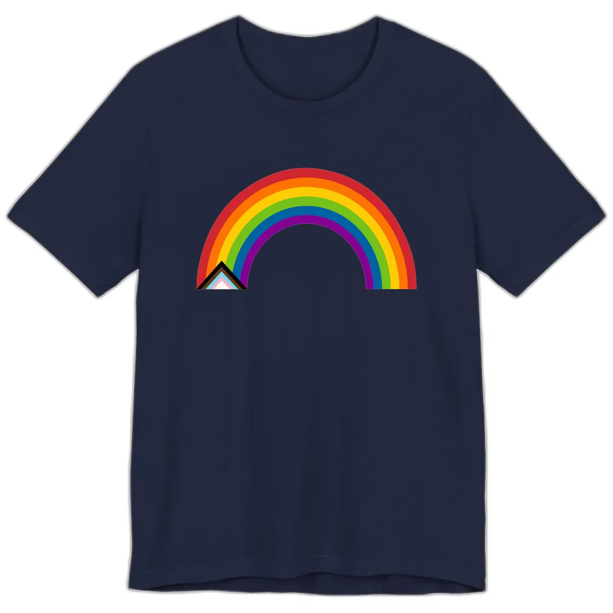 Rainbow Pride Arc Premium T-Shirt in Navy