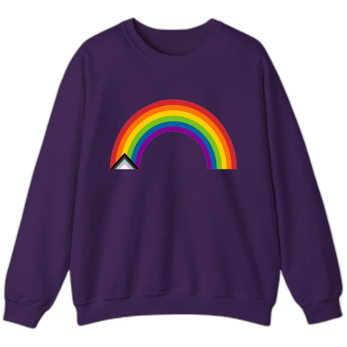 Rainbow Pride Arc Sweatshirt in Purple