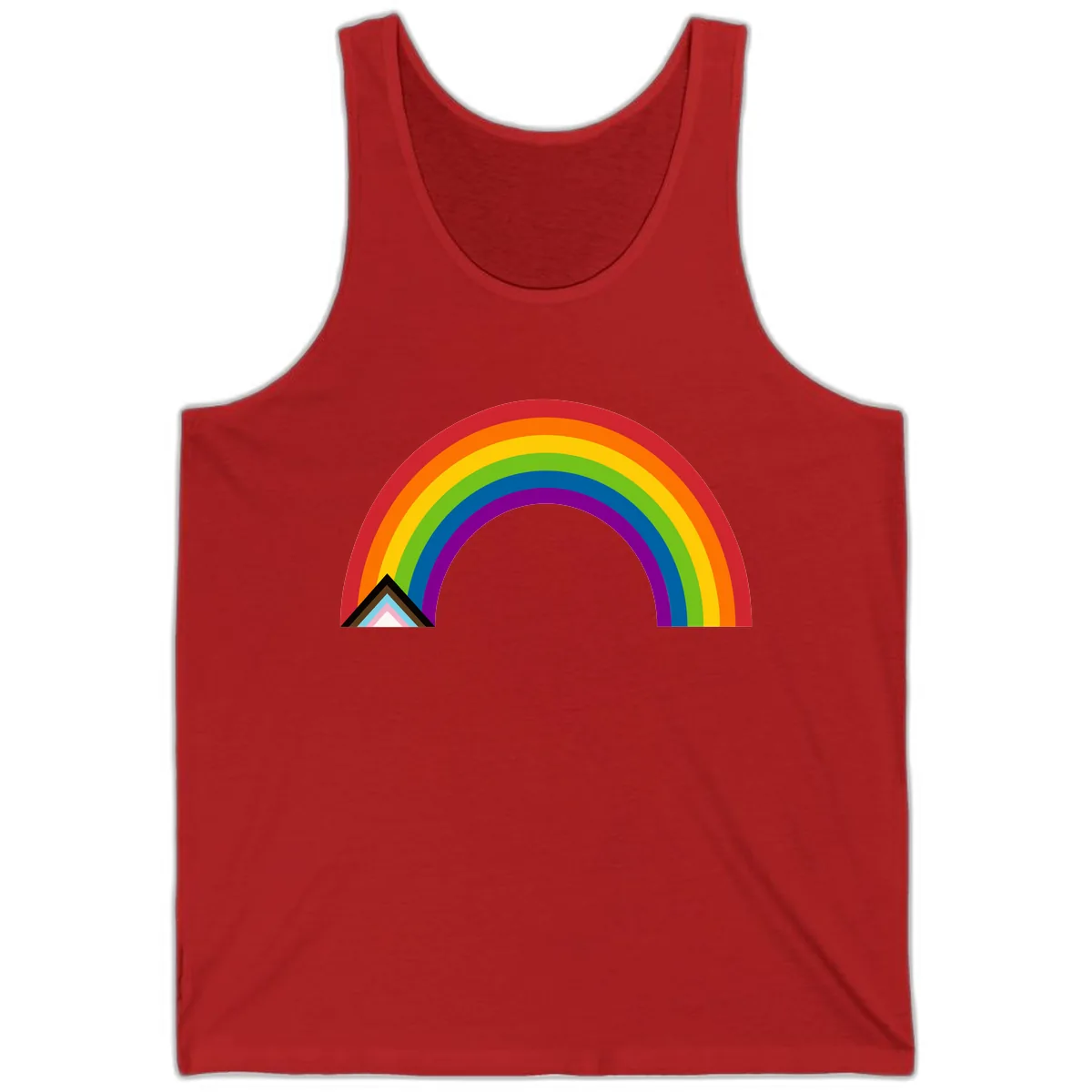 Rainbow Pride Arc Tank in Red