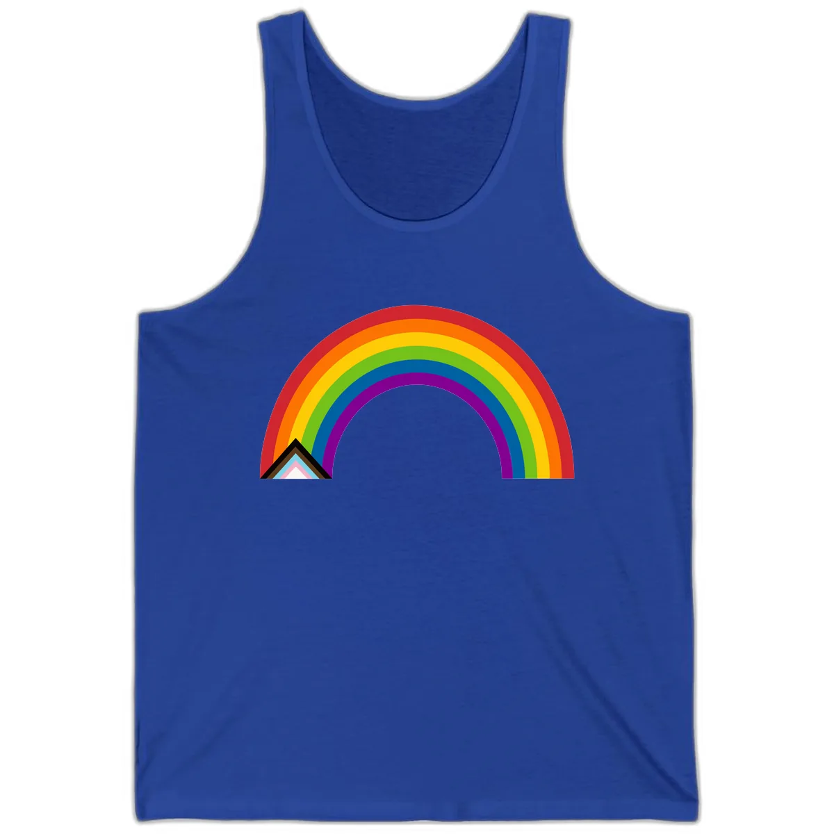 Rainbow Pride Arc Tank in True Royal