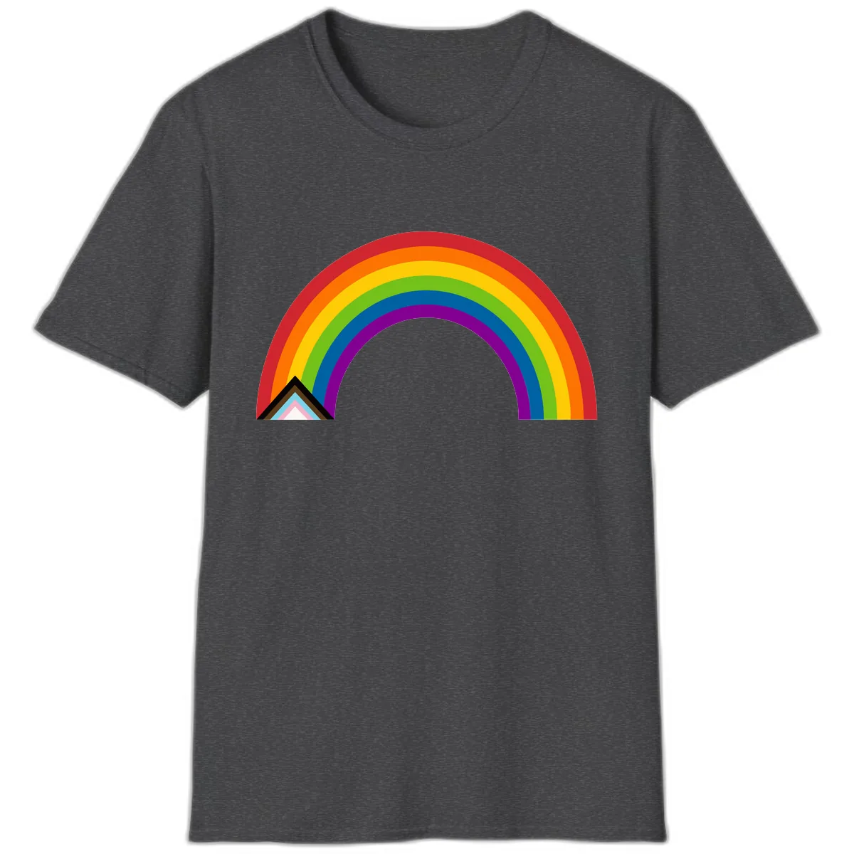 Rainbow Pride Arc T-Shirt in Dark Heather