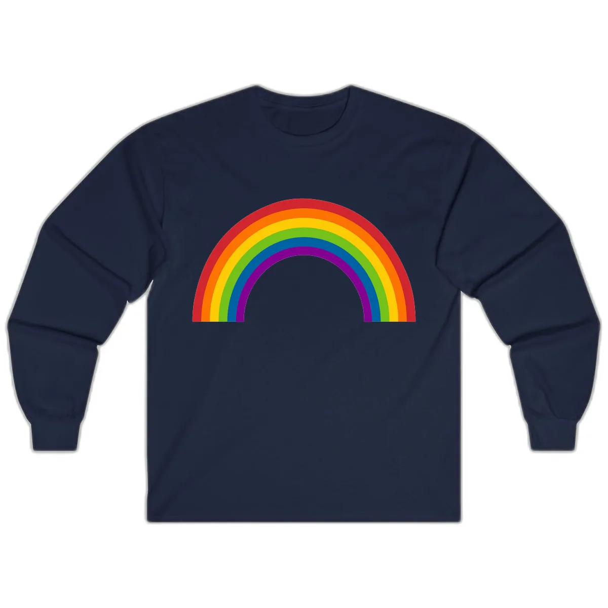 Classic Pride Rainbow Arc Long Sleeve in Navy
