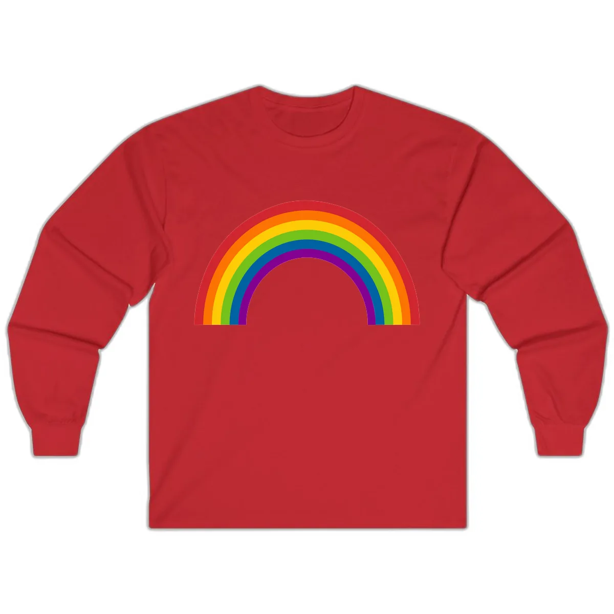 Classic Pride Rainbow Arc Long Sleeve in Red