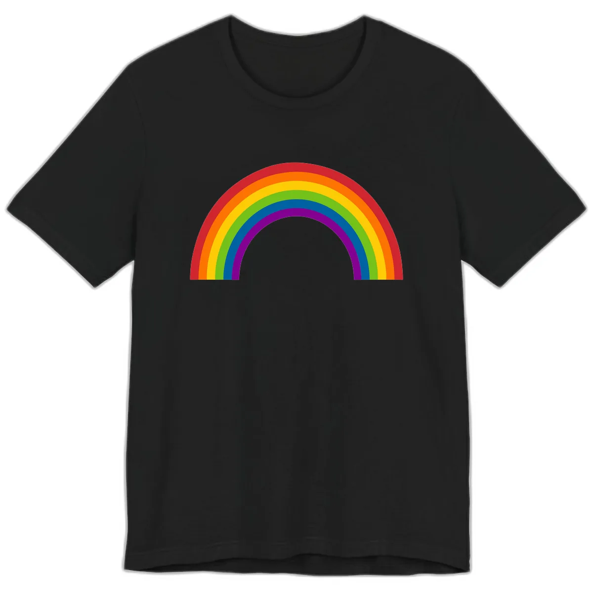 Classic Pride Rainbow Arc Premium T-Shirt in Black