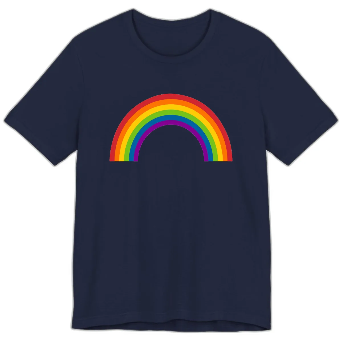 Classic Pride Rainbow Arc Premium T-Shirt in Navy