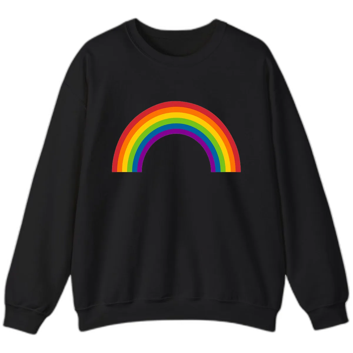 Classic Pride Rainbow Arc Sweatshirt in Black