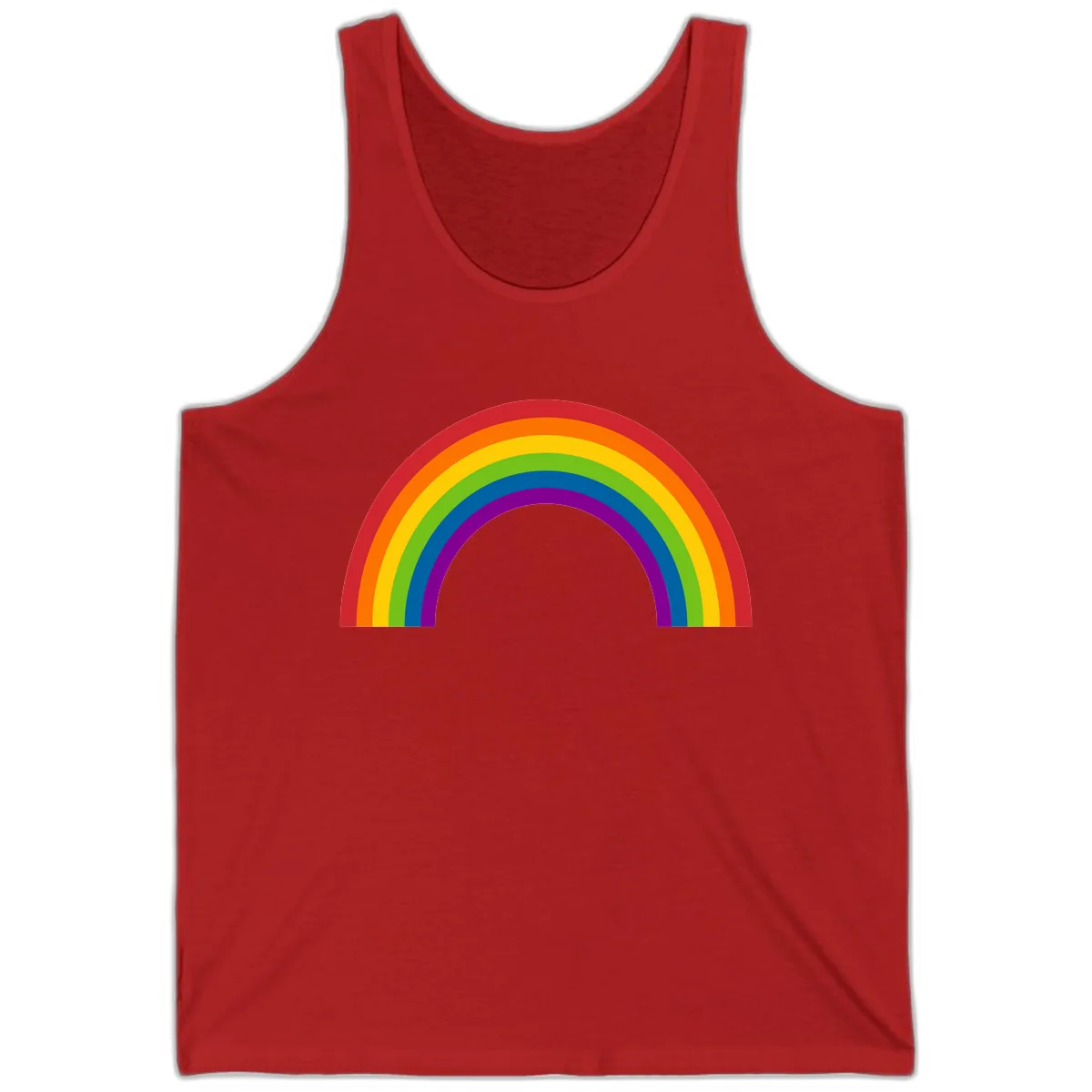 Classic Pride Rainbow Arc Tank in Red