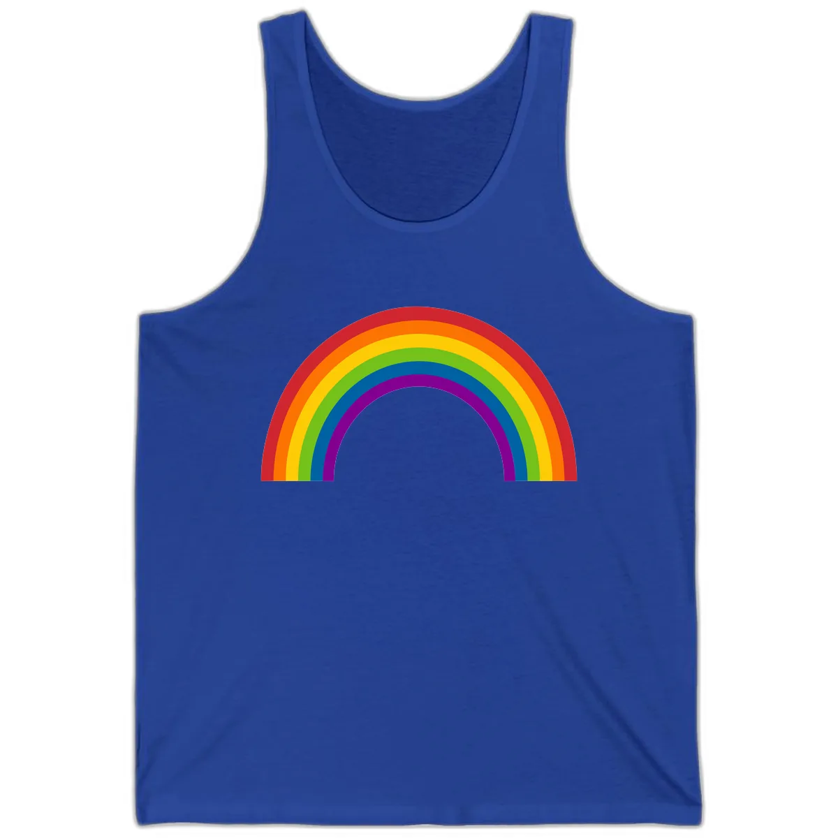 Classic Pride Rainbow Arc Tank in True Royal