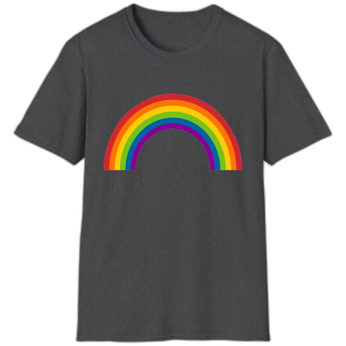 Classic Pride Rainbow Arc T-Shirt in Dark Heather
