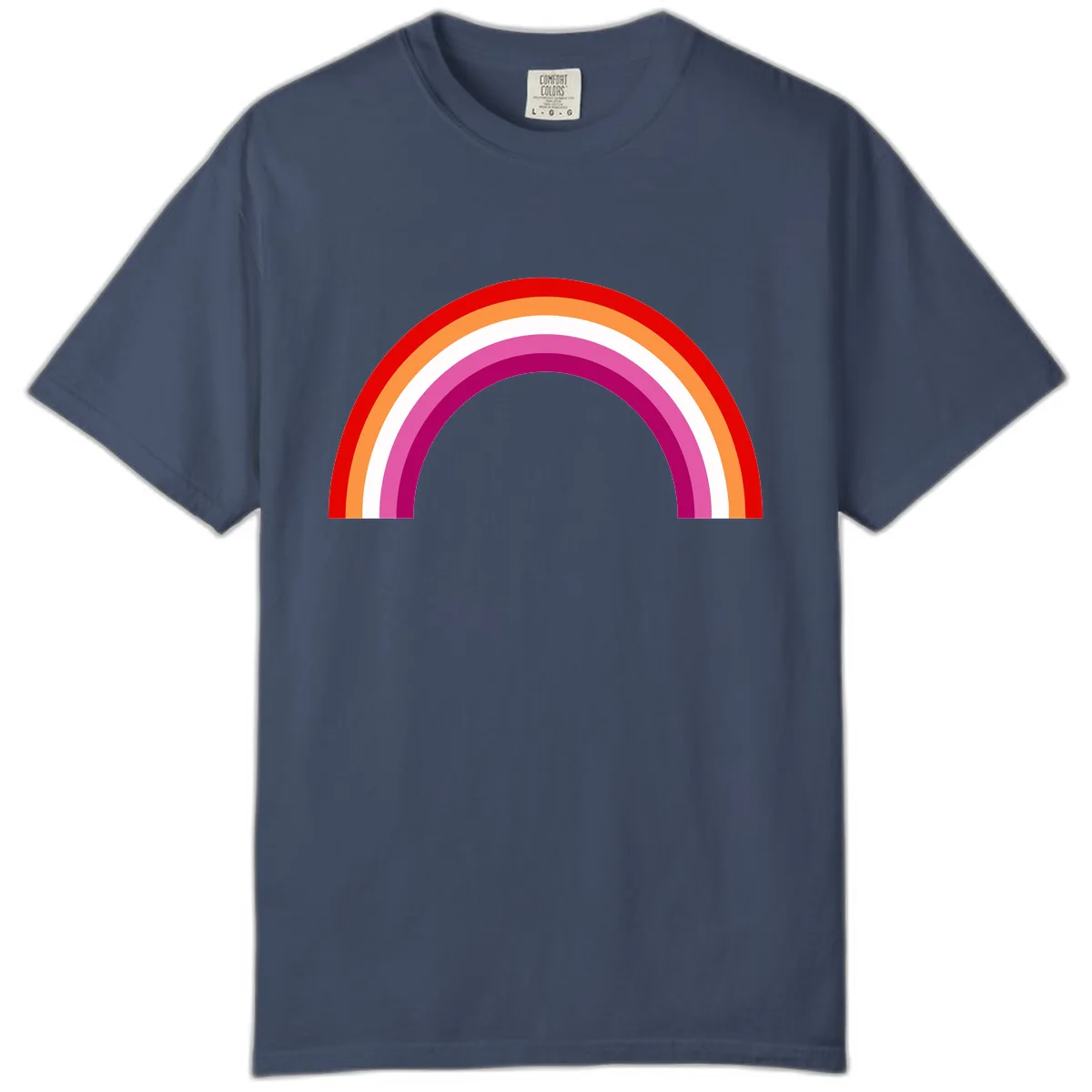 Modern Pride Rainbow Arc Comfort Color in Midnight