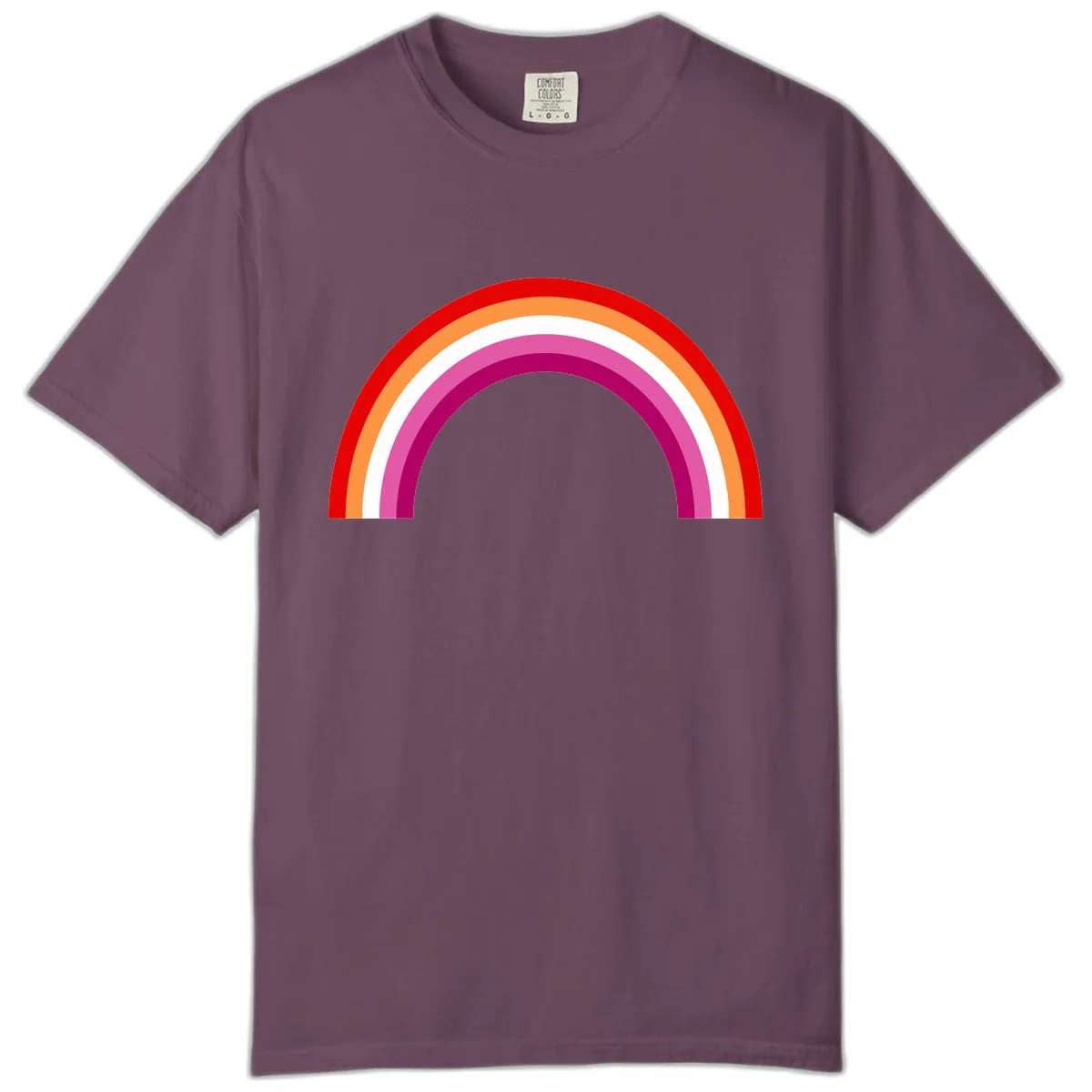 Modern Pride Rainbow Arc Comfort Color in Berry