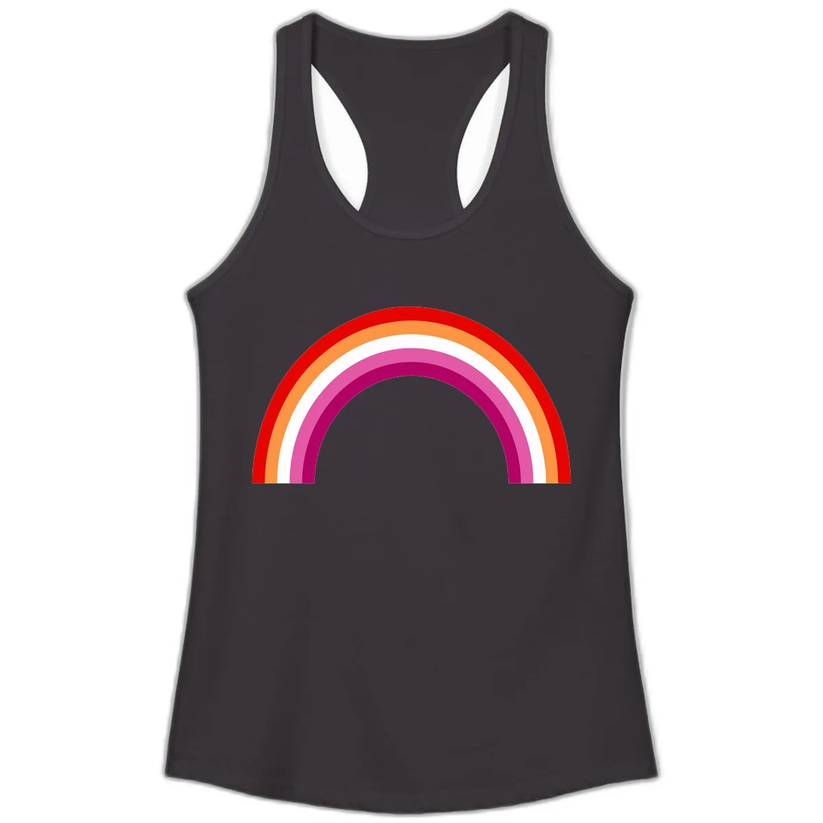 Modern Pride Rainbow Arc Ladies Tank in Black