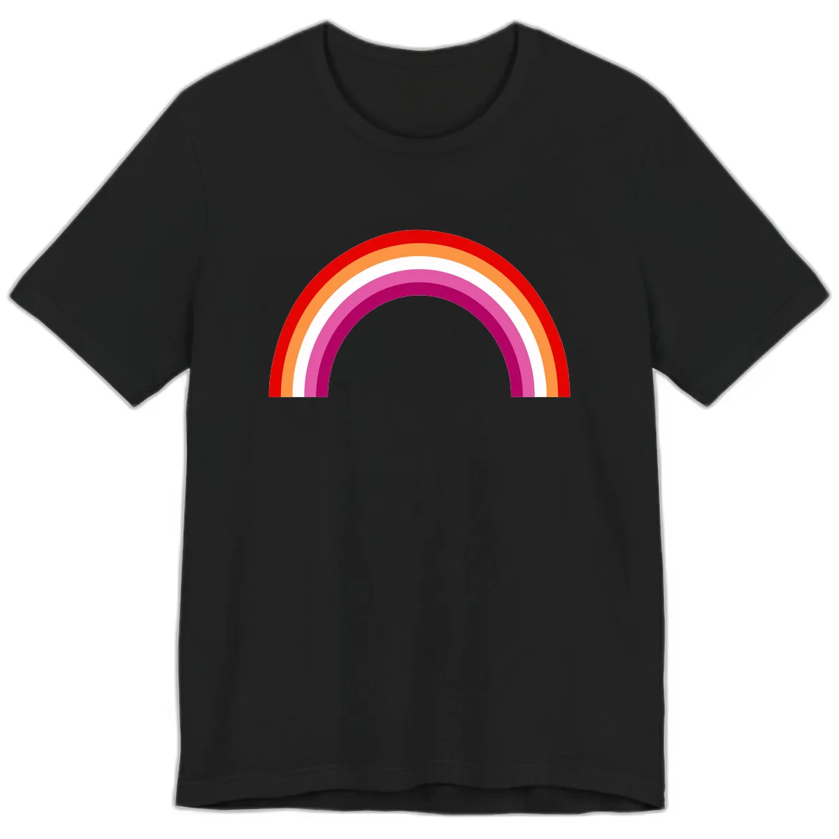 Modern Pride Rainbow Arc Premium T-Shirt in Black