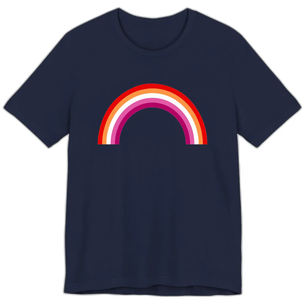 Modern Pride Rainbow Arc Premium T-Shirt in Navy