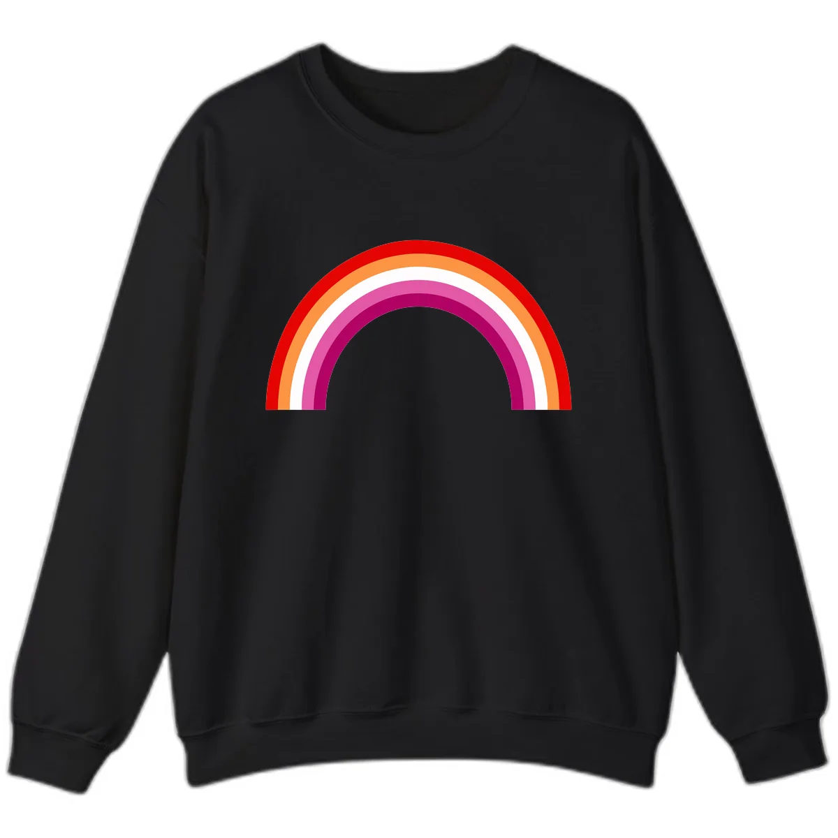 Modern Pride Rainbow Arc Sweatshirt in Black