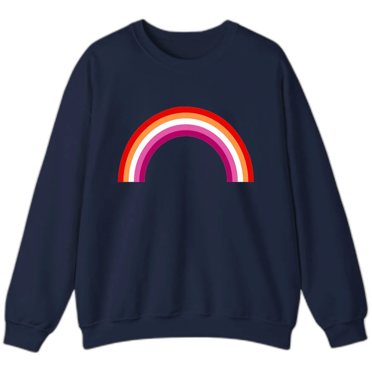 Modern Pride Rainbow Arc Sweatshirt in Navy