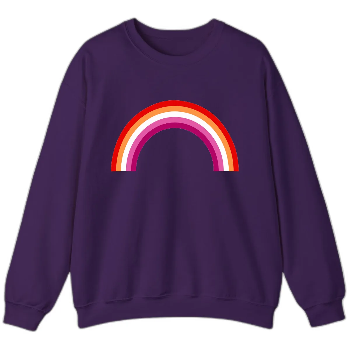 Modern Pride Rainbow Arc Sweatshirt in Purple