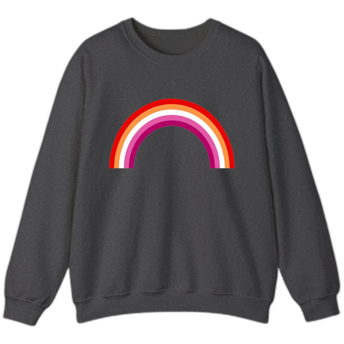 Modern Pride Rainbow Arc Sweatshirt in Dark Heather