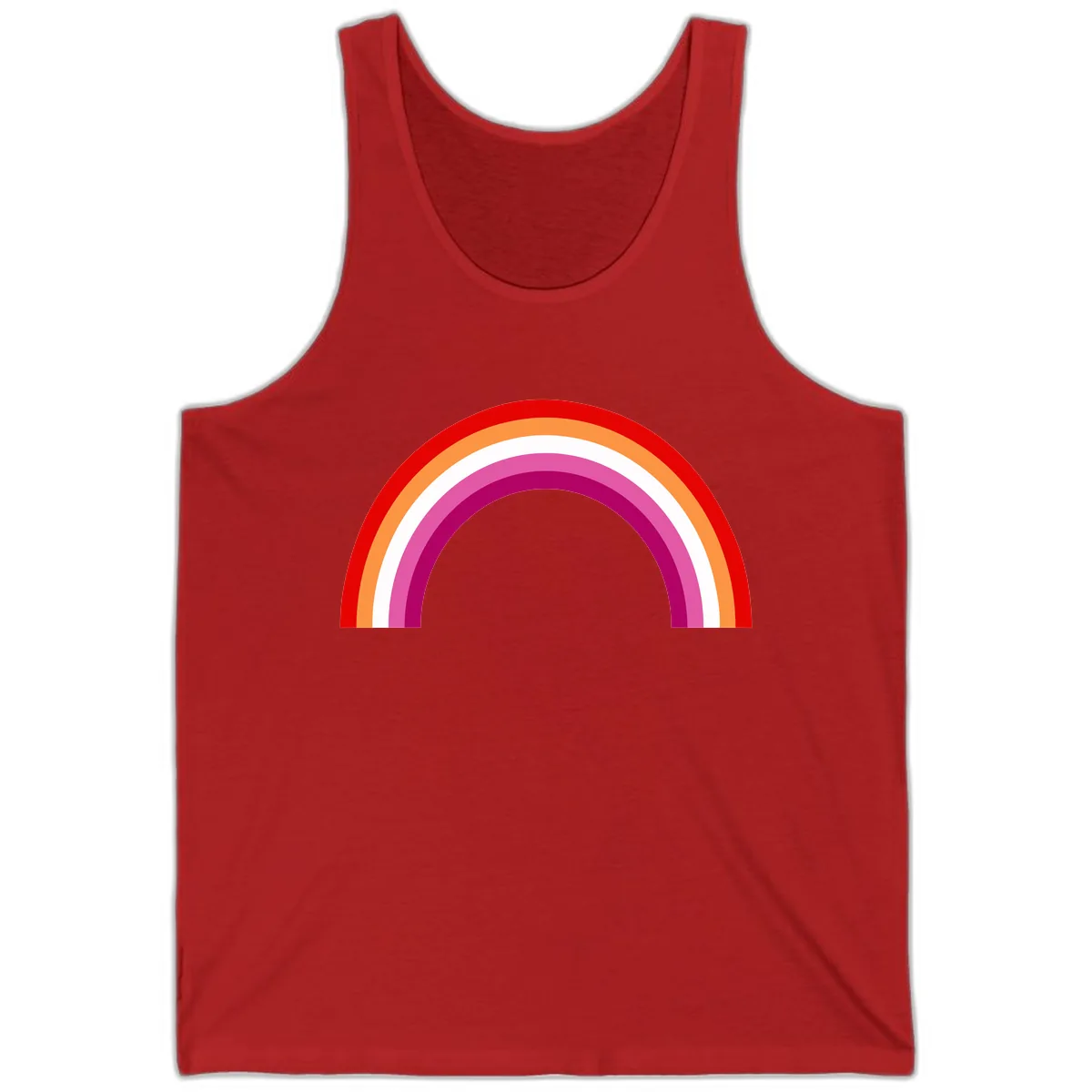 Modern Pride Rainbow Arc Tank in Red