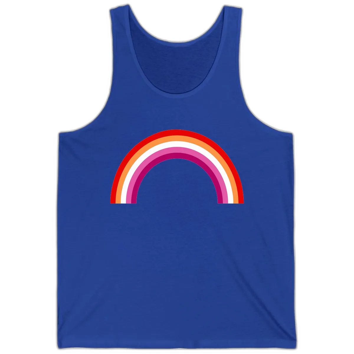 Modern Pride Rainbow Arc Tank in True Royal