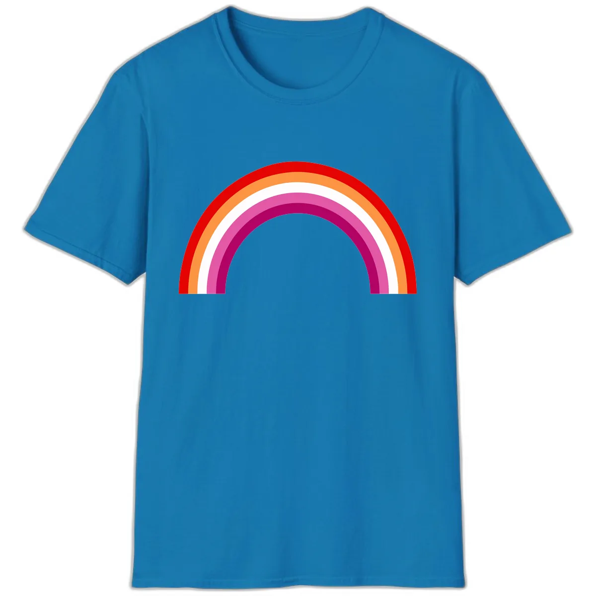 Modern Pride Rainbow Arc T-Shirt in Sapphire