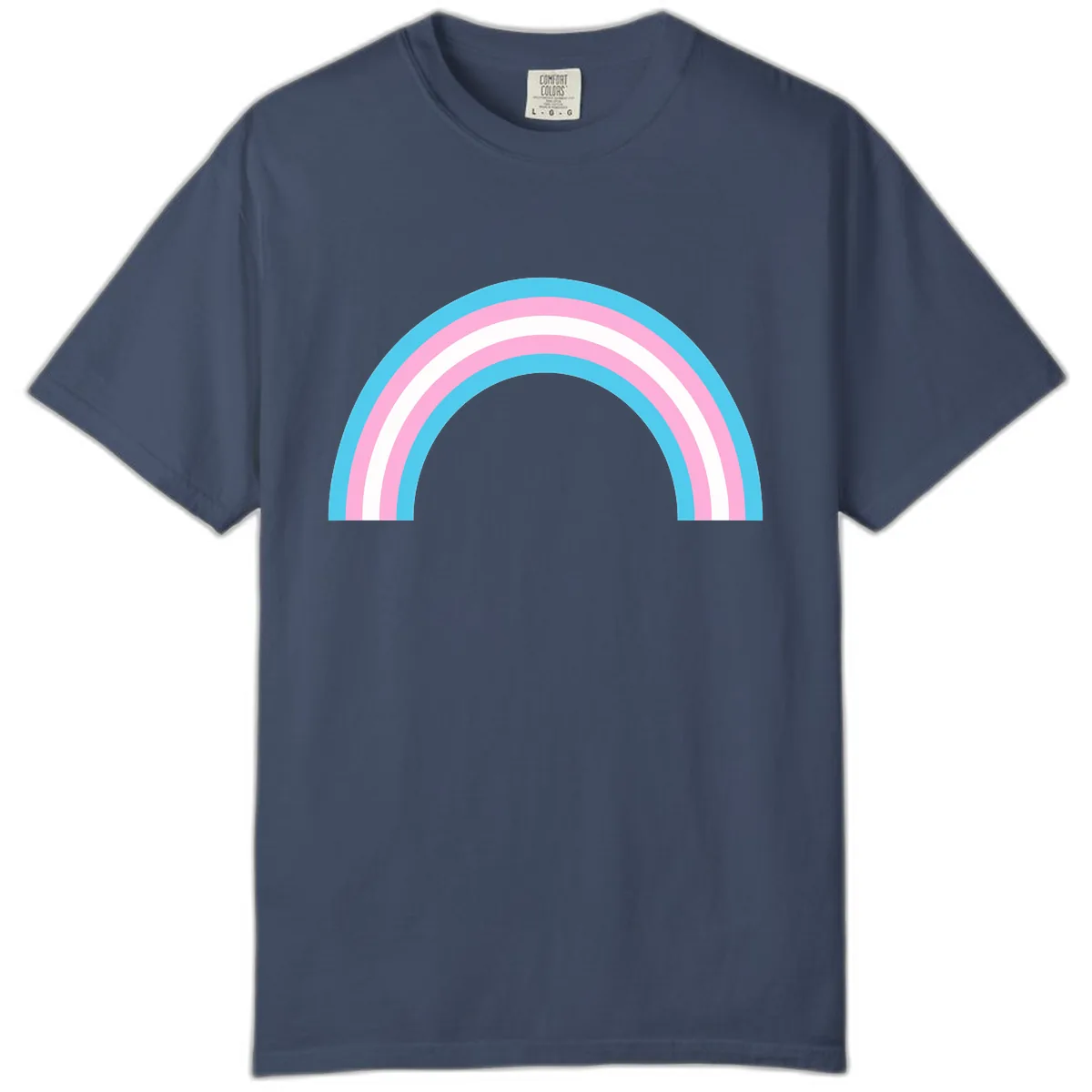 Pastel Rainbow Arch Comfort Color in Midnight