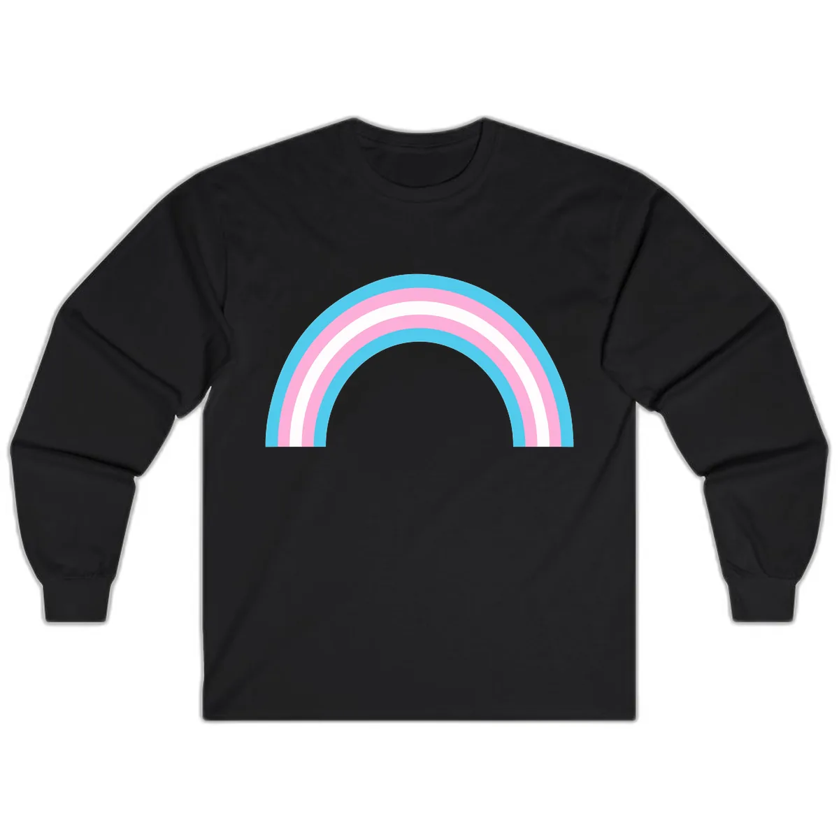 Pastel Rainbow Arch Long Sleeve in Black